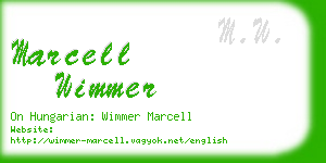 marcell wimmer business card